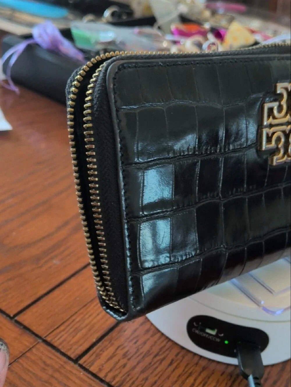 Tory Burch Britten Zip-Around Continental Wallet